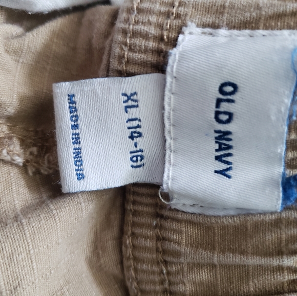 Boys Old Navy Khaki Joggers - Picture 3 of 4